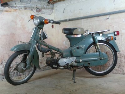 Opslag, Honda C50 OT Japans (10-2015) groen, 8019km
