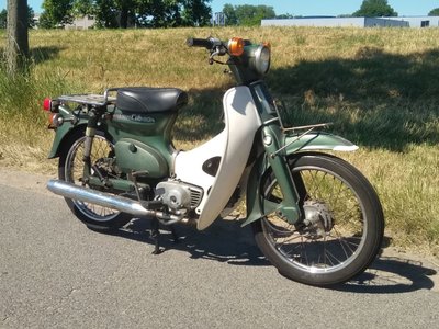 Honda C90 K1 Japans, 51468 km, groen, met kenteken!